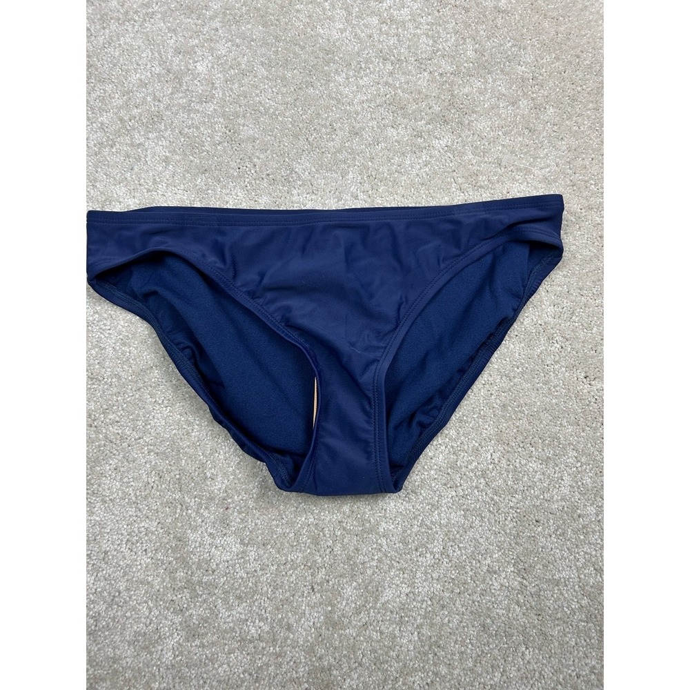 Kona Sol Swimwear Bottom Women's Blue M (8-10) High Coverage Hipster Recycled